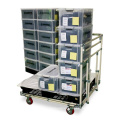 DY-04  Moveable Multilayer Lean Pipe stainless steel trolley cart for Workshop Industrial